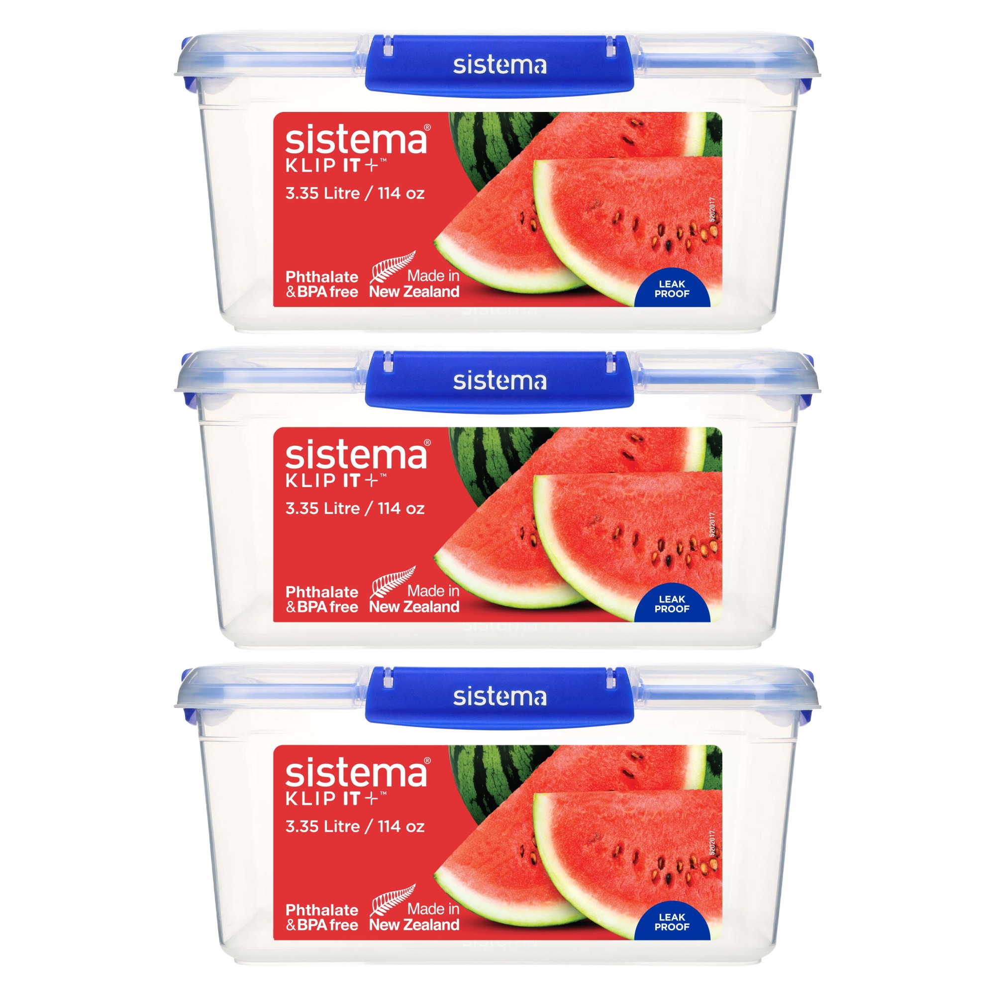 Sistema 시스테마 Klip It+ 모듈러 사각 식품 보관 밀폐용기
