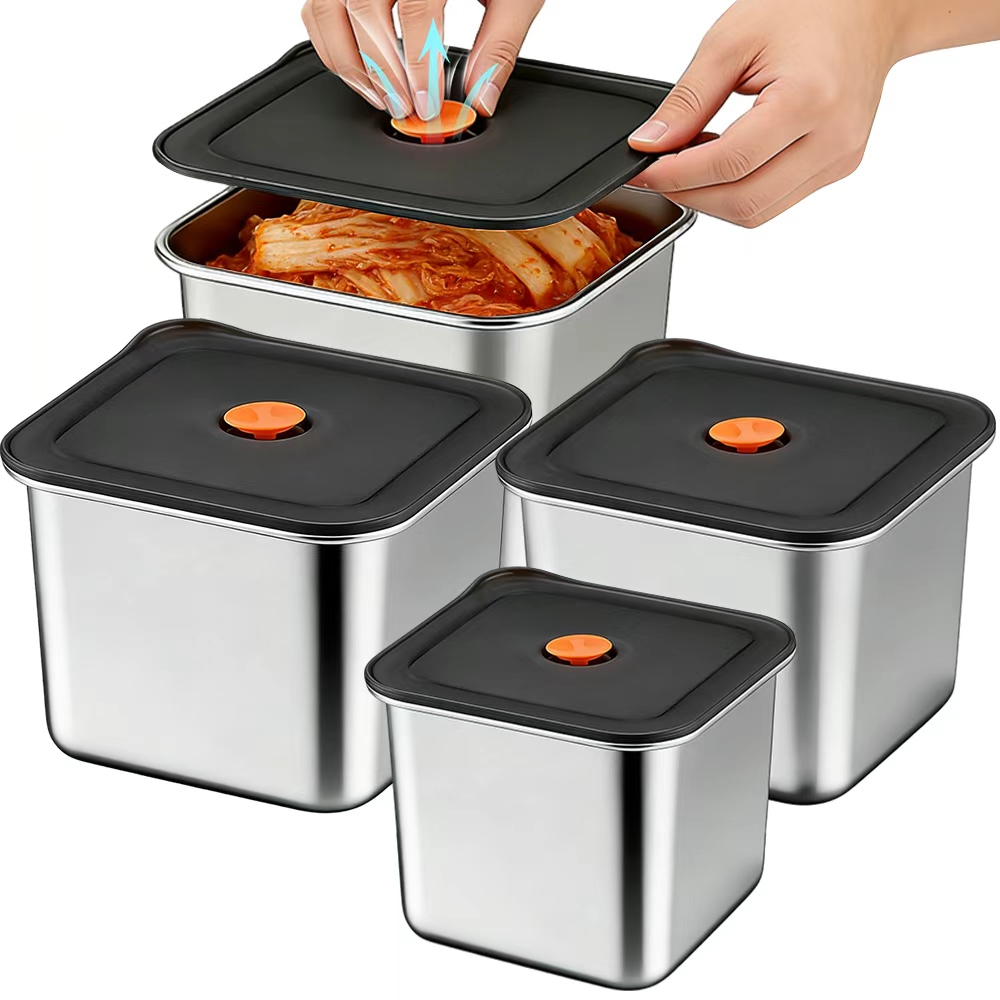 다용도 스테인리스 대용량 밀폐용기 보온도시락 냉장고 반찬통