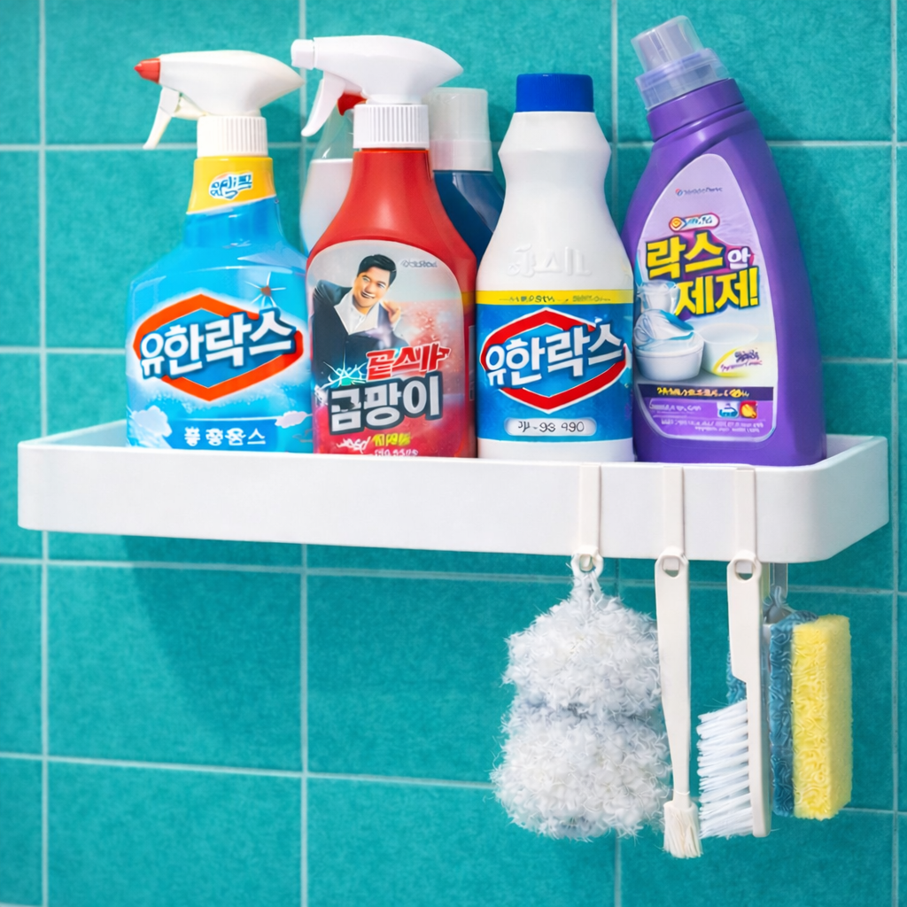 루이자몰 무타공 욕실선반 다용도 거치대